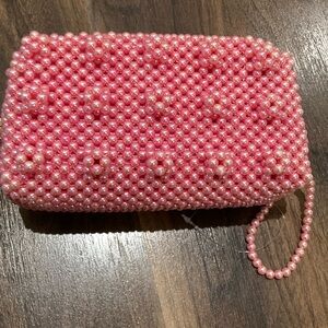 Authentic pink pearl shrimps clutch brand new never used